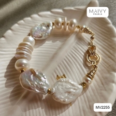 MV2255- Lắc tay đơn mix nhiều loại hạt