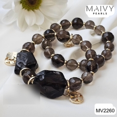 MV2260- Lắc Tay Thạch Anh Khói - Xua Tan Mệt Mỏi, Mang Lại Bình Yên