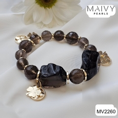 MV2260- Lắc Tay Thạch Anh Khói - Xua Tan Mệt Mỏi, Mang Lại Bình Yên