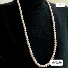 MV2276- Dây chuyền Akoya  mix khóa kẹp thông minh