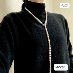 MV2276- Dây chuyền Akoya  mix khóa kẹp thông minh