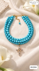 MV2304-✨ Đá lam 4 tầng  - Maivy Pearls ✨