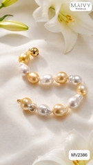 MV2386 - Lắc tay Baroque mix màu tứ quý