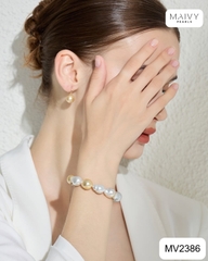 MV2386 - Lắc tay Baroque mix màu tứ quý