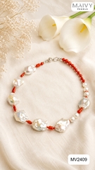 MV2409-✨ Sắc đỏ kiêu kỳ, điểm tô nét sang trọng và quý phái - Maivy Pearls ✨