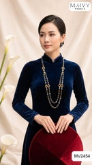 MV2454 - Dây chuyền đôi đá xanh tự nhiên mix nhiều phong cách