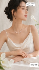 MV2459 -  Dây Chuyền Trai Trắng Nửa Dây