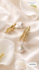 MV2552 - Set ngọc trai baroque màu trắng mix phụ kiện bạc 925 mạ vàng 18k hiện đại, cá tính
