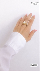 MV2573-✨ Đắm chìm trong vẻ đẹp vương giả của chiếc nhẫn ngọc trai hoàng gia - Maivy Pearls ✨