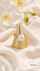 MV2573-✨ Đắm chìm trong vẻ đẹp vương giả của chiếc nhẫn ngọc trai hoàng gia - Maivy Pearls ✨