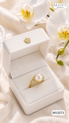 MV2573-✨ Đắm chìm trong vẻ đẹp vương giả của chiếc nhẫn ngọc trai hoàng gia - Maivy Pearls ✨