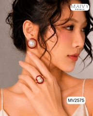 MV2575 -✨ Combo sắc đỏ kiêu kỳ - Tuyệt tác tôn vinh thần thái phái đẹp - Maivy Pearls ✨