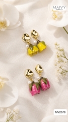 MV2578 - ✨ Nét đẹp vĩnh cửu từ những đóa hồng khô phủ gel - Maivy Pearls ✨