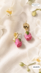 MV2578 - ✨ Nét đẹp vĩnh cửu từ những đóa hồng khô phủ gel - Maivy Pearls ✨
