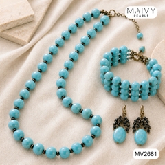 MV2681 -  SẮC XANH TURQUOISE – TÔN VINH VẺ ĐẸP KIỀU DIỄM & BÌNH AN