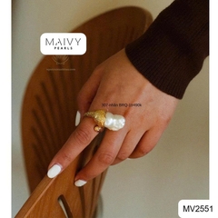 MV2551 - Nhẫn mặt trai dị phụ kiện bạc 925 mạ vàng 18k kiểu dáng hiện đại , cá tính , độc đáo