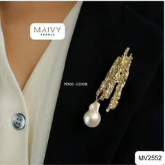 MV2552 - Set ngọc trai baroque màu trắng mix phụ kiện bạc 925 mạ vàng 18k hiện đại, cá tính