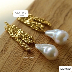MV2552 - Set ngọc trai baroque màu trắng mix phụ kiện bạc 925 mạ vàng 18k hiện đại, cá tính