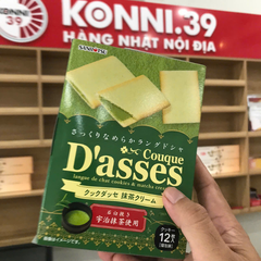 Bánh quy Sanritsu Couque D'asses nhân socola matcha