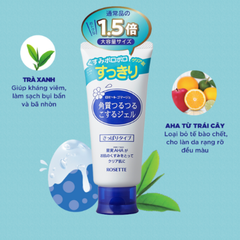 Gel tẩy da chết Rosette 120g - Xanh da dầu (mẫu mới)