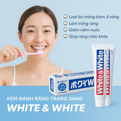 Kem đánh răng Lion White & White tuýp 150g