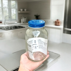 Lọ thủy tinh Echo nắp thiếc 1L