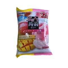 Thạch trái cây Orihiro vị xoài và đào trắng 240g