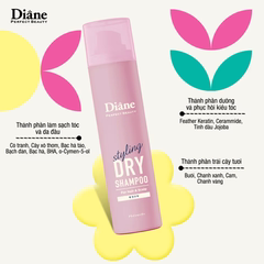Dầu gội khô tạo kiểu Diane Perfect Beauty Styling Smooth & Shine (Làm mềm và bóng tóc)