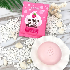 Xà phòng Pelican chiết xuất từ sữa và dâu tây 80g