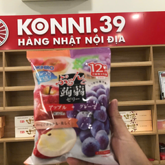 Thạch trái cây Orihiro vị nho và táo 240g