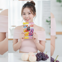 Thạch trái cây Orihiro vị nho và đào 216g