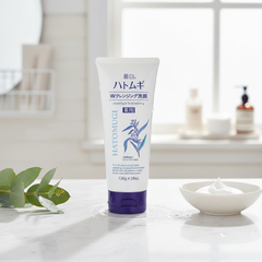 Kumano Sữa rửa mặt tẩy trang và làm sáng da Reihaku Hatomugi 130g