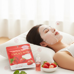 Mặt nạ dưỡng ẩm mịn màng Lululun hương dâu tây Toguchi (7 miếng)