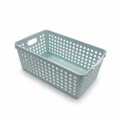 Giỏ đựng đồ Inomata rộng có tay cầm-xanh nhạt
