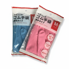 Găng tay cao su Pocket size M -xanh/hồng