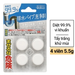 Viên làm sạch đường ống thoát nước Welco (4 viên/vỉ)