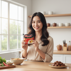 Mì dinh dưỡng khoai tây Omachi xốt bò hầm 1 gói x 81gr