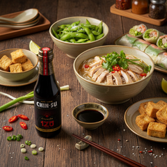 Nước tương Chinsu ủ tự nhiên 120 ngày KM 1 chén sứ 1 chai x 300ml
