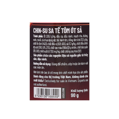 Sa tế Chinsu tôm ớt sả 8 khay x 1 hũ x 90gr