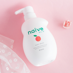 Sữa tắm Kracie Naive dưỡng ẩm chai 530ml (3 mùi) (Đào)