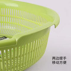 Rổ nhựa Sanada hình oval 5.3L - xanh