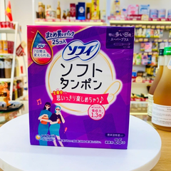 Tampon Unicharm Charm Soft hộp 25 chiếc (Tím)