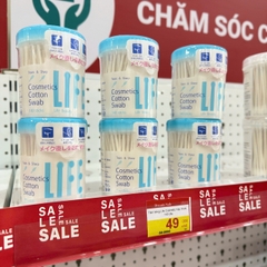 Tăm bông Life Cosmetic hộp nhựa 140 cây