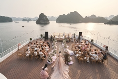 Thuê trọn du thuyền ngủ đêm Catherine Cruise 6 sao tổ chức sự kiện