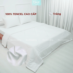 Chăn chần bông Lụa Tencel 60s trơn màu cao cấp Mướt bedding đầy đủ size, mềm mịn thoáng mát