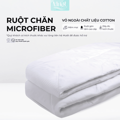 Ruột chăn bông Microfiber vỏ ngoài Cotton Mướt bedding ruột mền đầy đủ size 1m6,2m,2m4 x 2m2 chất liệu gòn tấm êm ái