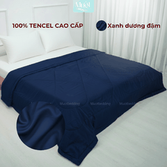 Chăn chần bông Lụa Tencel 60s trơn màu cao cấp Mướt bedding đầy đủ size, mềm mịn thoáng mát