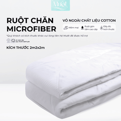 Ruột chăn bông Microfiber vỏ ngoài Cotton Mướt bedding ruột mền đầy đủ size 1m6,2m,2m4 x 2m2 chất liệu gòn tấm êm ái