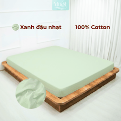 Ga giường 1m8x2m Cotton Satin Mướt bedding, drap giường 100% cotton cao cấp