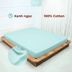 Ga giường kích thước 2m2x2m Cotton Satin Mướt bedding, drap giường chất liệu 100% cotton cao cấp